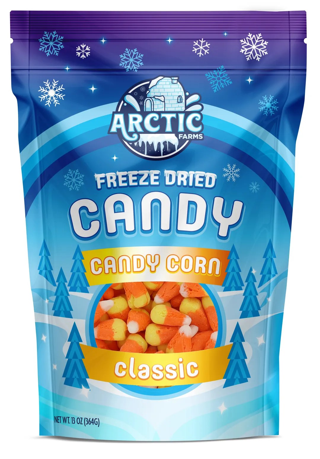 6.5oz Freeze-Dried Crunchy Hard Candy Corn Halloween Treat