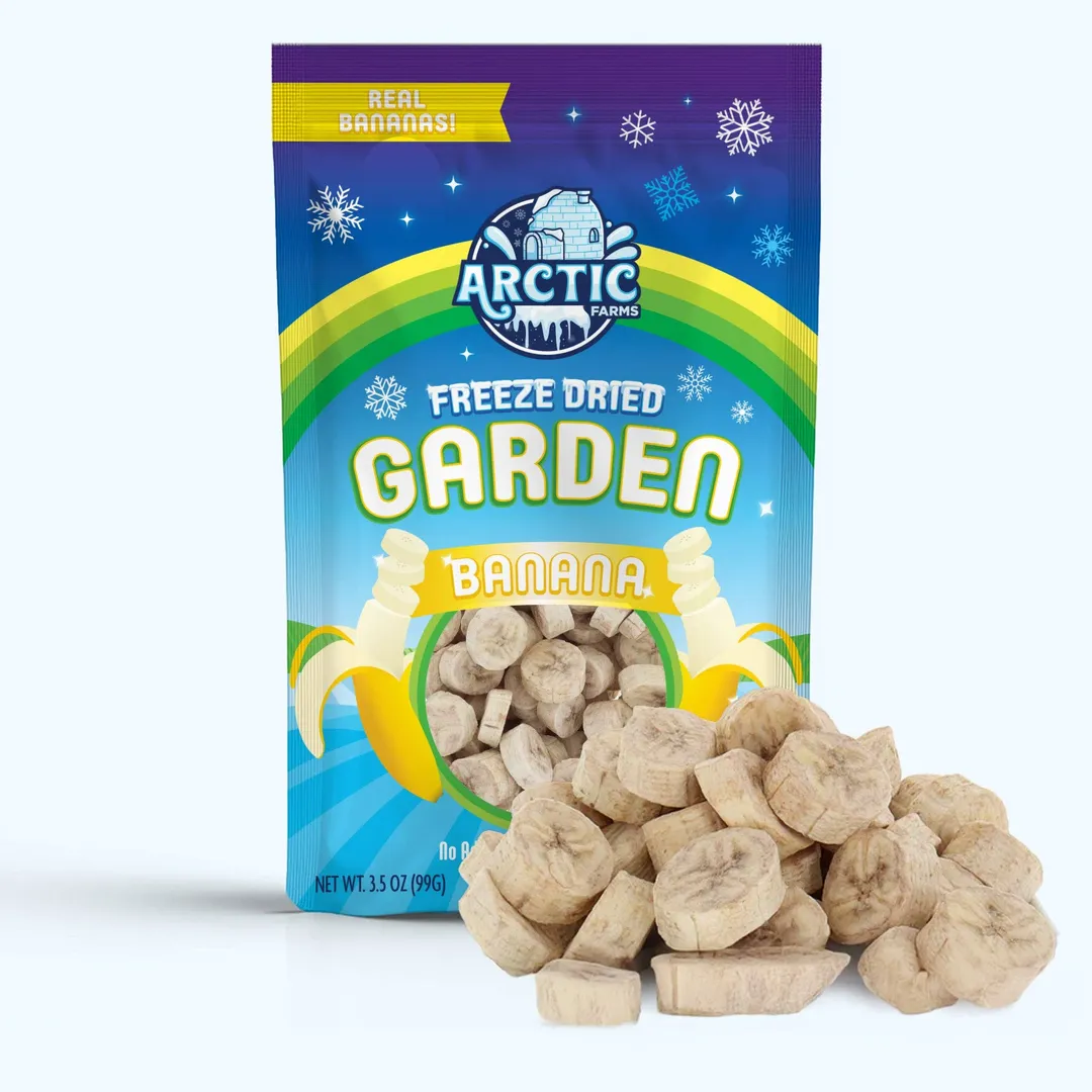 Freeze Dried Banana Chips (100% Real Fruit) (Small Bag)