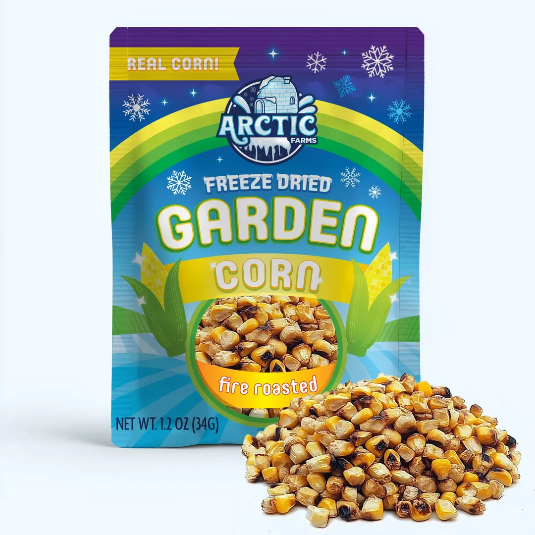 Freeze Dried Corn - Fire Roasted (100% Real Veggie) (Large Bag)