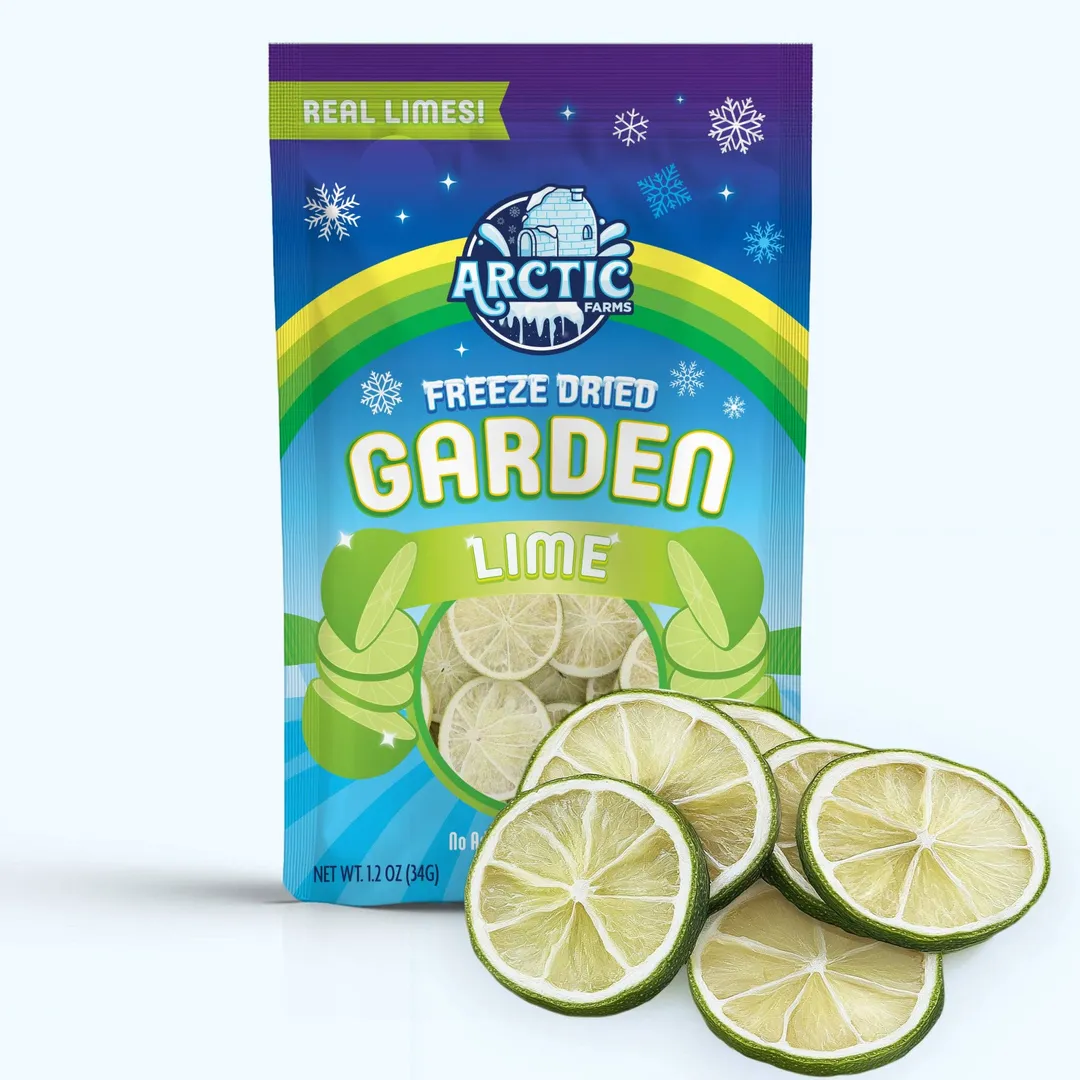 Freeze Dried Lime Slices (100% Real Fruit) (Small Bag)