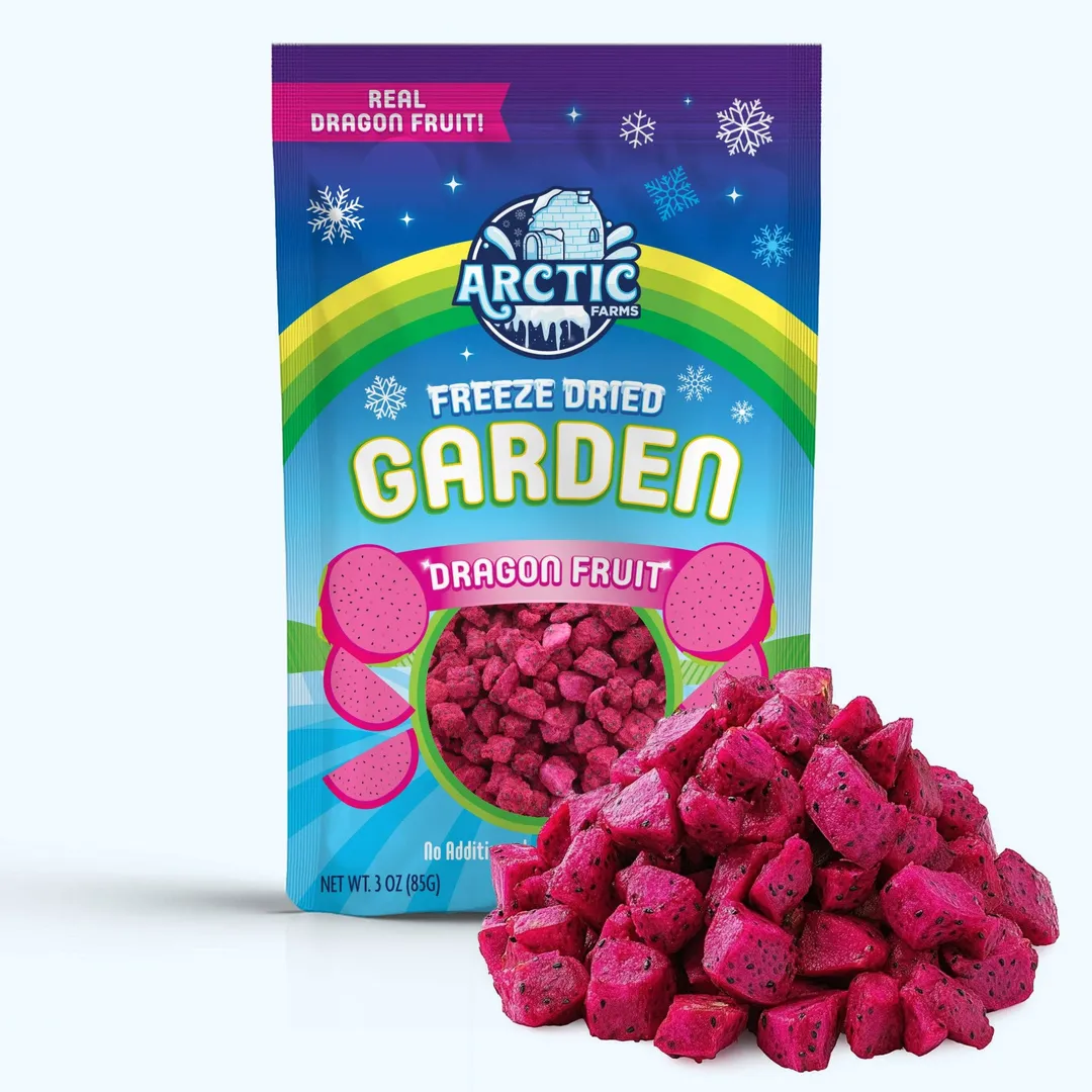 Freeze Dried Organic Dragon Fruit (100% Real Fruit) (Large Bag)