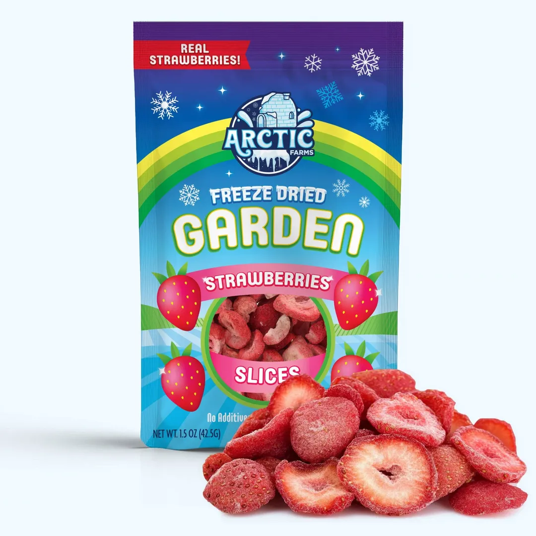 Freeze Dried Organic Strawberry Slices (100% Real Fruit) (Small Bag)