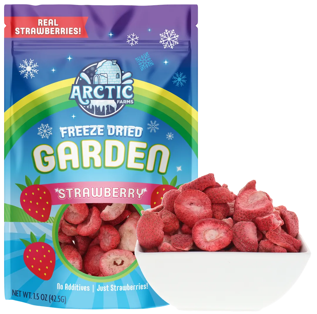 Freeze Dried Organic Strawberry Slices (100% Real Fruit) (Small Bag)