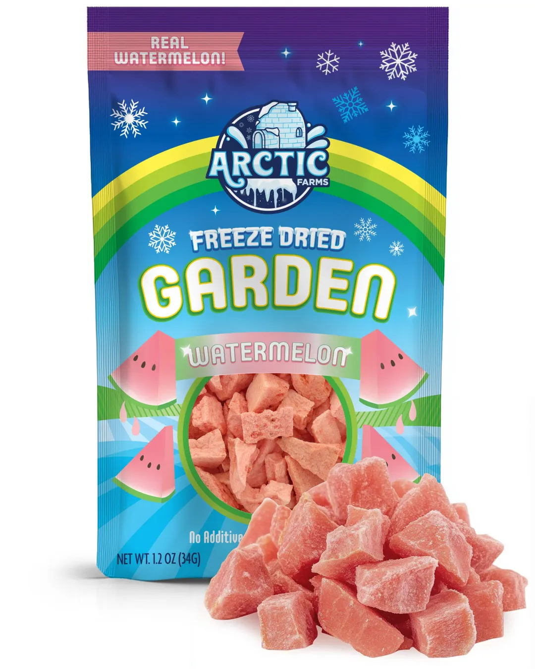 Freeze Dried Watermelon (100% Real Fruit) (Small Bag)