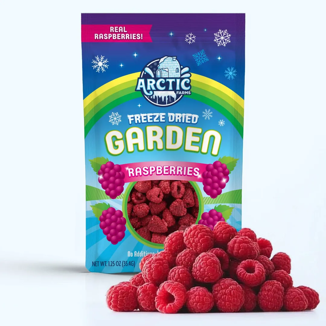 Freeze Dried Whole Raspberry (100% Real Fruit) (Large Bag)