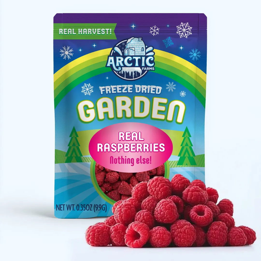 Freeze Dried Whole Raspberry (100% Real Fruit) (Large Bag)