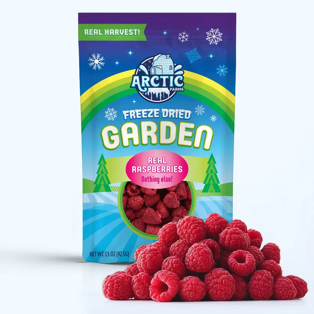 Freeze Dried Whole Raspberry (100% Real Fruit) (Large Bag)