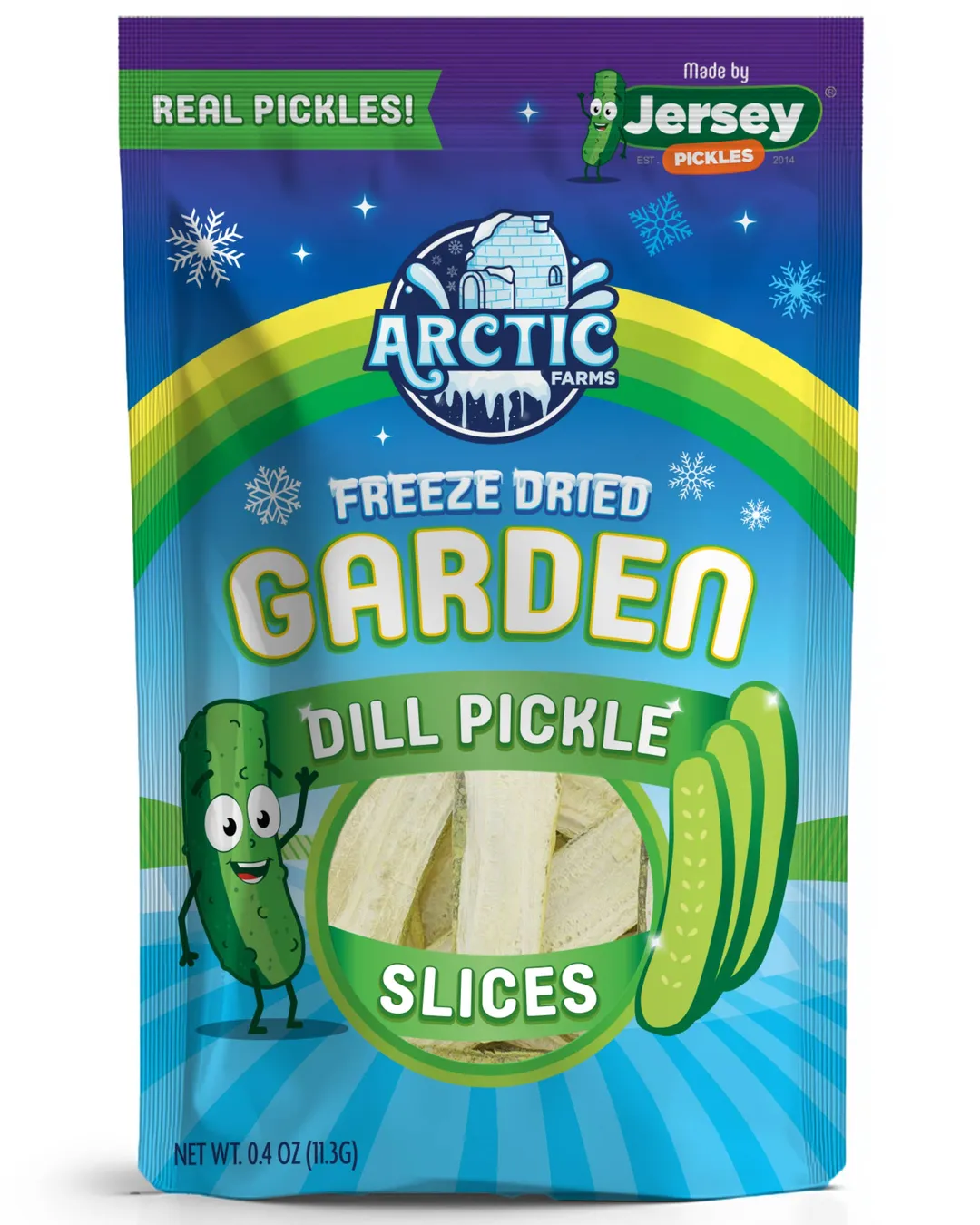 Freeze Dried Dill Pickle Slices (Jersey Pickles) (Large Bag)