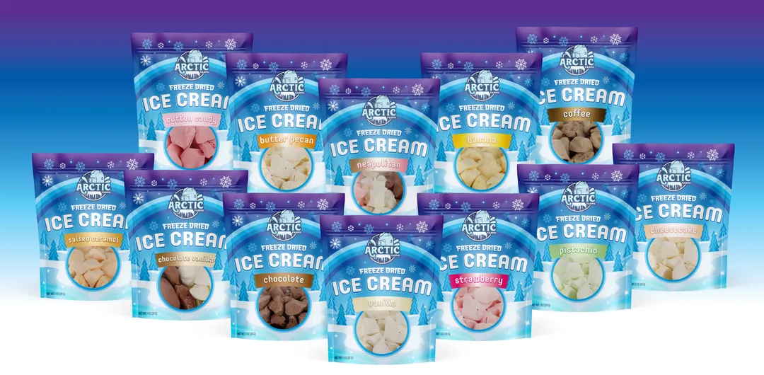 Freeze Dried Ice Cream (Cotton Candy Blue) (Small Bag, 1oz)