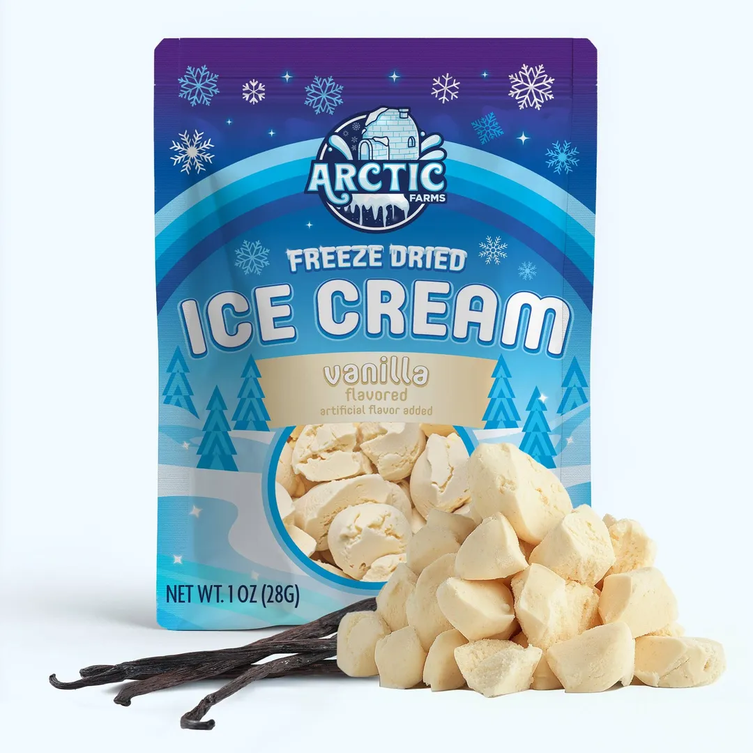 Freeze Dried Ice Cream (Cotton Candy Mix) (Small Bag, 1oz)
