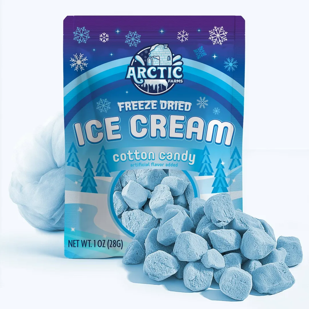 Freeze Dried Ice Cream (Cotton Candy Blue) (Small Bag, 1oz)