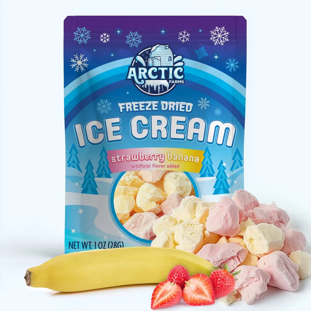 Freeze Dried Ice Cream (Cotton Candy Mix) (Small Bag, 1oz)