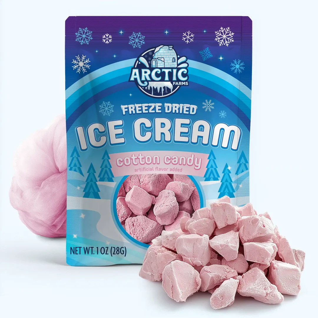 Freeze Dried Ice Cream (Cotton Candy Blue) (Small Bag, 1oz)
