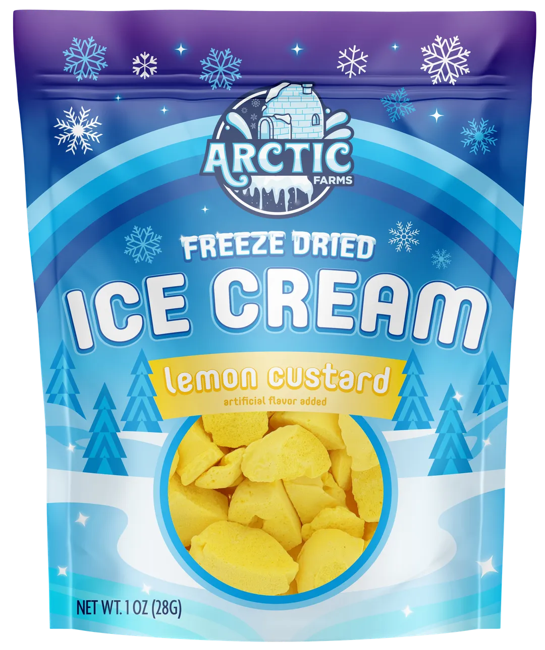 Freeze Dried Ice Cream (Cotton Candy Blue) (Small Bag, 1oz)