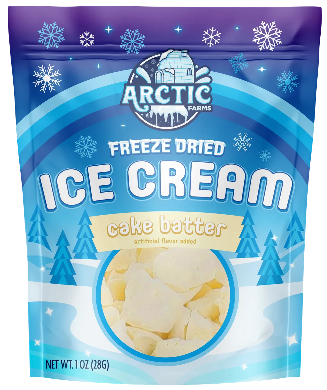Freeze Dried Ice Cream (Cake Batter) (Small Bag, 1oz)