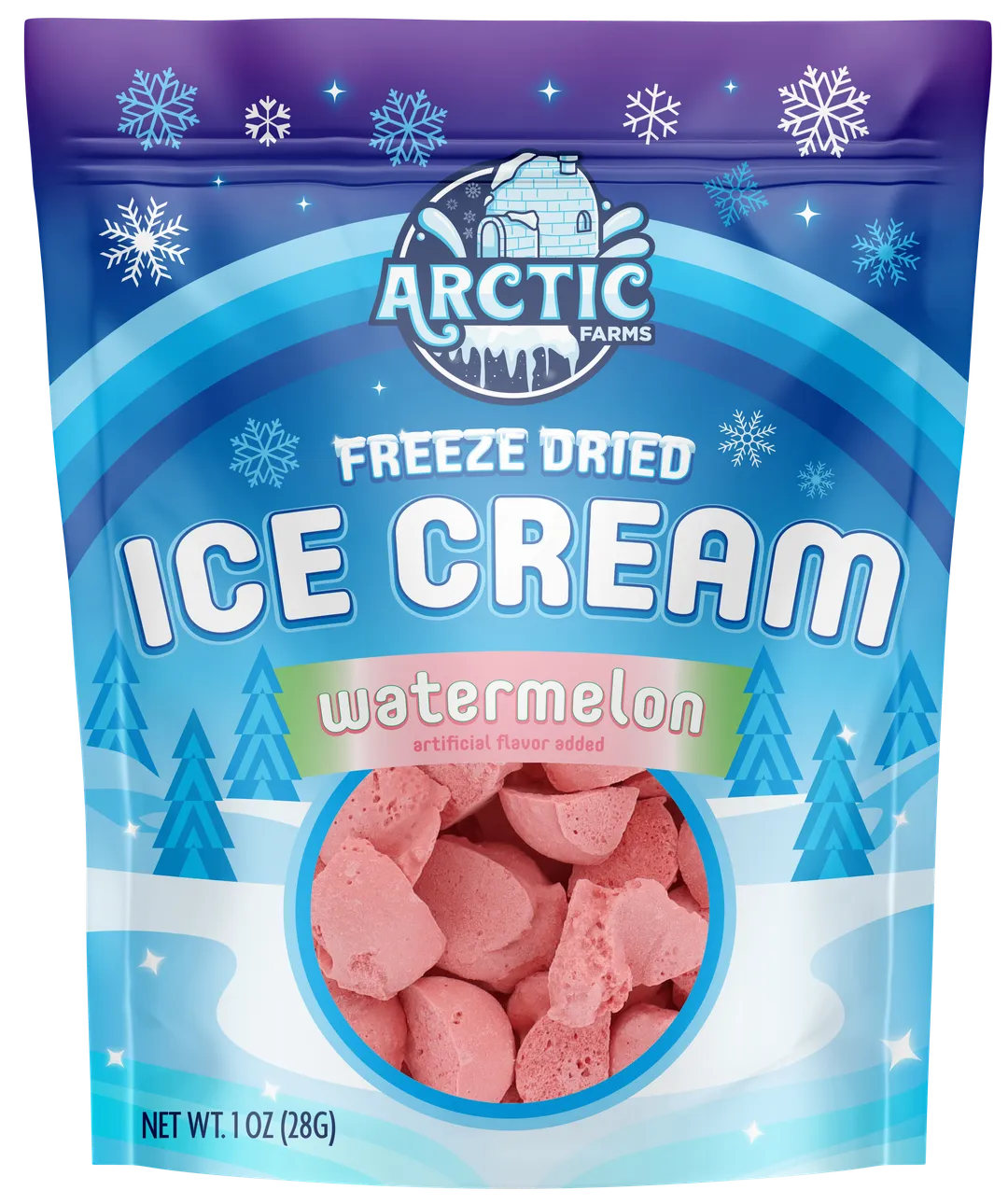 Freeze Dried Ice Cream (Cotton Candy Blue) (Small Bag, 1oz)