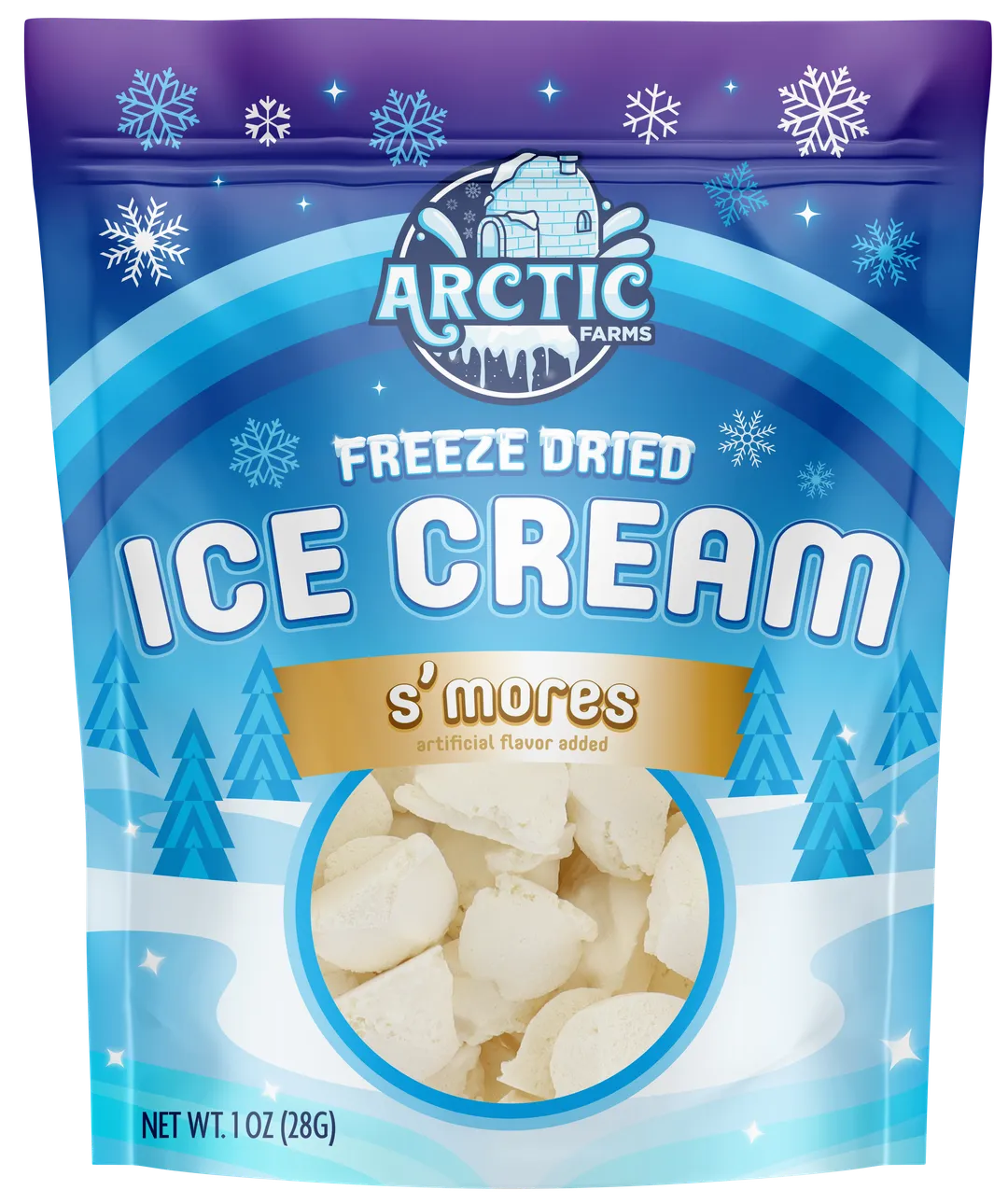 Freeze Dried Ice Cream (Cotton Candy Blue) (Small Bag, 1oz)