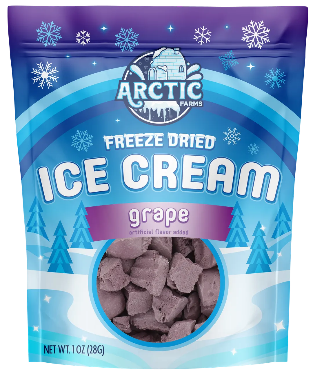 Freeze Dried Ice Cream (Cotton Candy Blue) (Small Bag, 1oz)