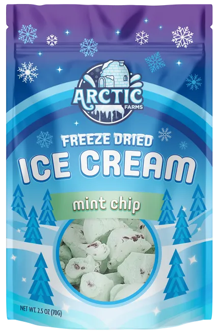 Freeze Dried Ice Cream (Mint Chip) (Large Bag, 2.5oz)