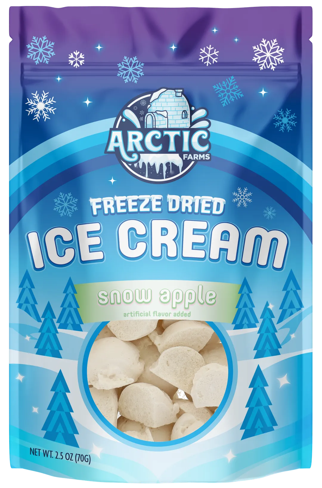 Freeze Dried Ice Cream (Snow Apple) (Large Bag, 2.5oz)