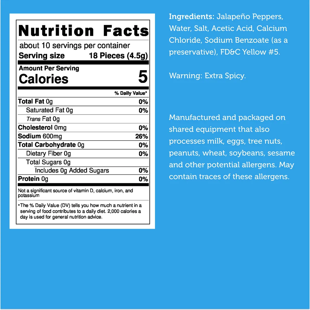 Freeze Dried Jalapeno Chips Chips (Extra Spicy) (Large Bag)