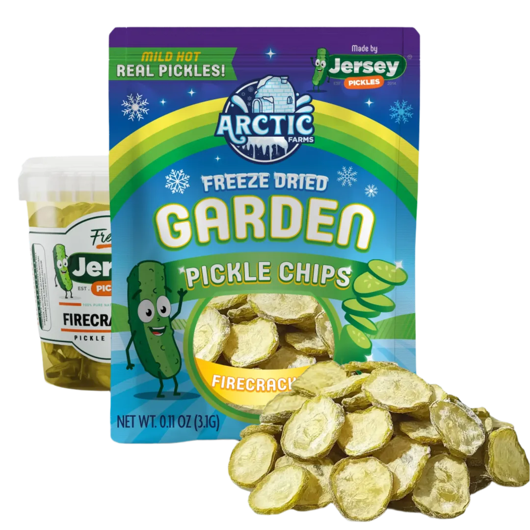 Freeze Dried Pickle Firecracker Chips (Mild Hot) (Small Bag)