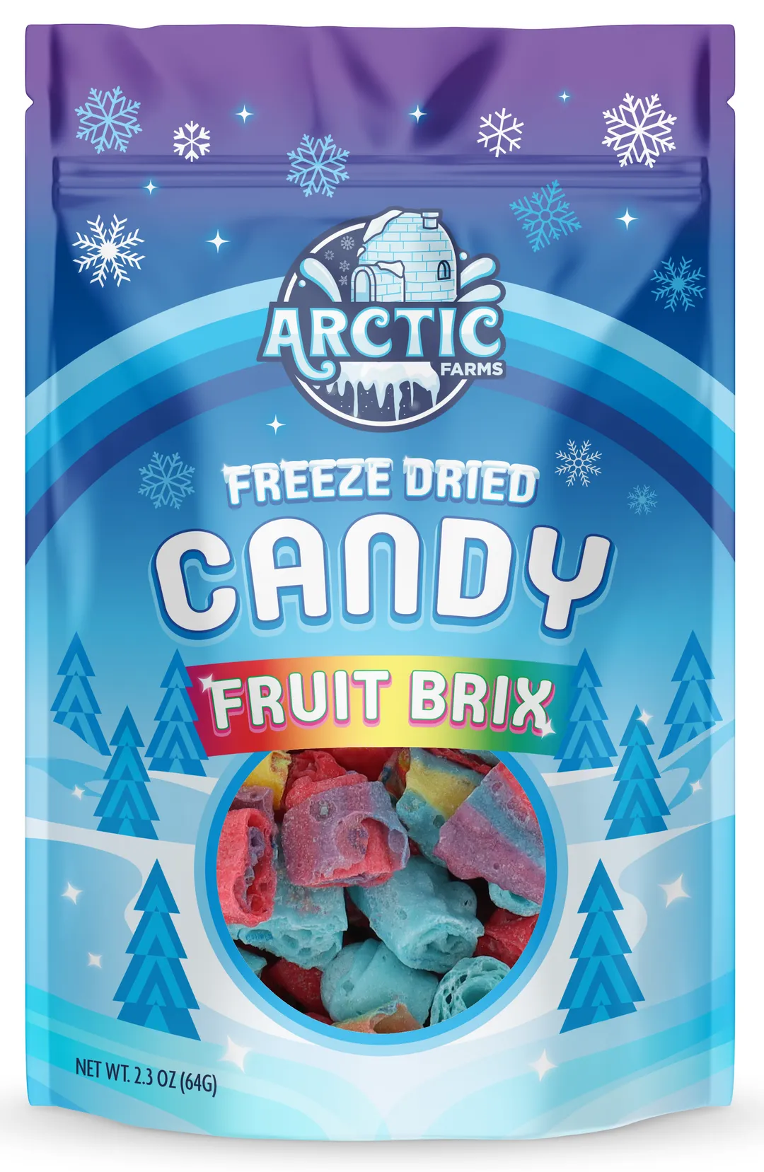 Freeze-Dried Real Fruit Hard Candy Roll Brix for Halloween