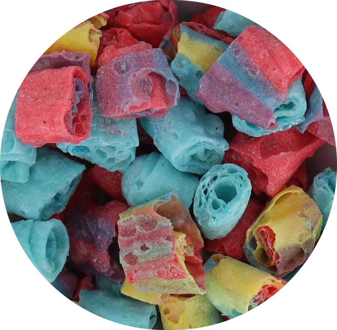 Freeze-Dried Real Fruit Hard Candy Roll Brix for Halloween