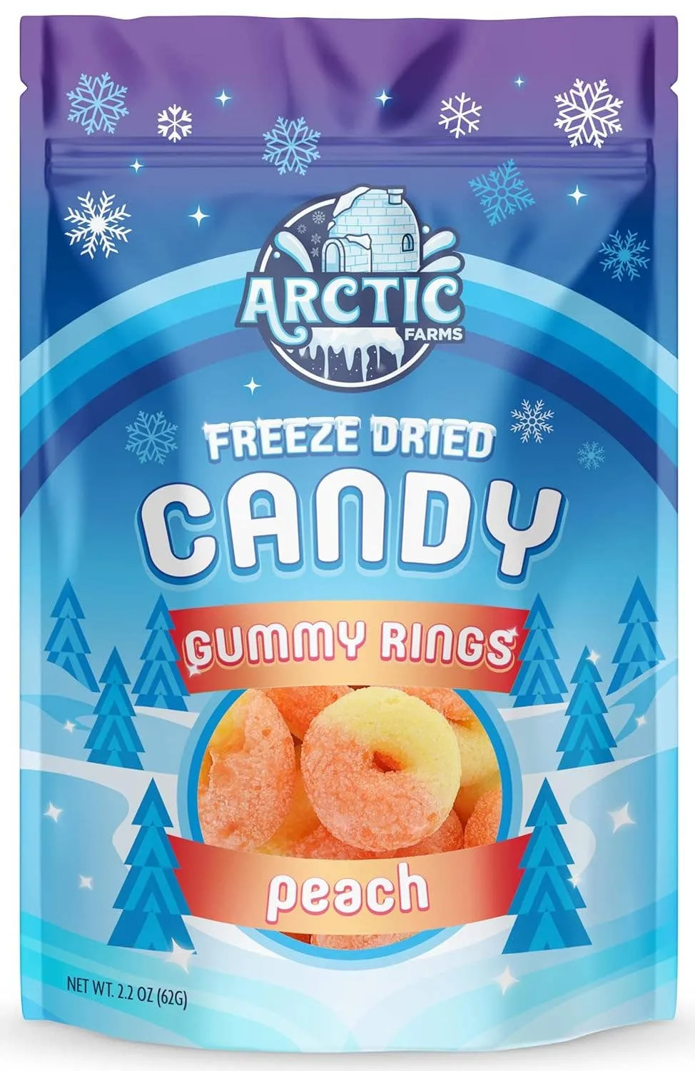 Gummy Rings Freeze Dried Crunchy Candy for Halloween Treat