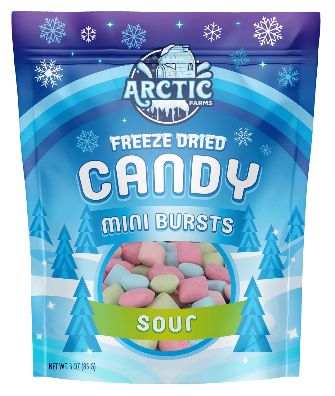 Mini Burst Pillows Freeze Dried Crunchy Candy for Halloween