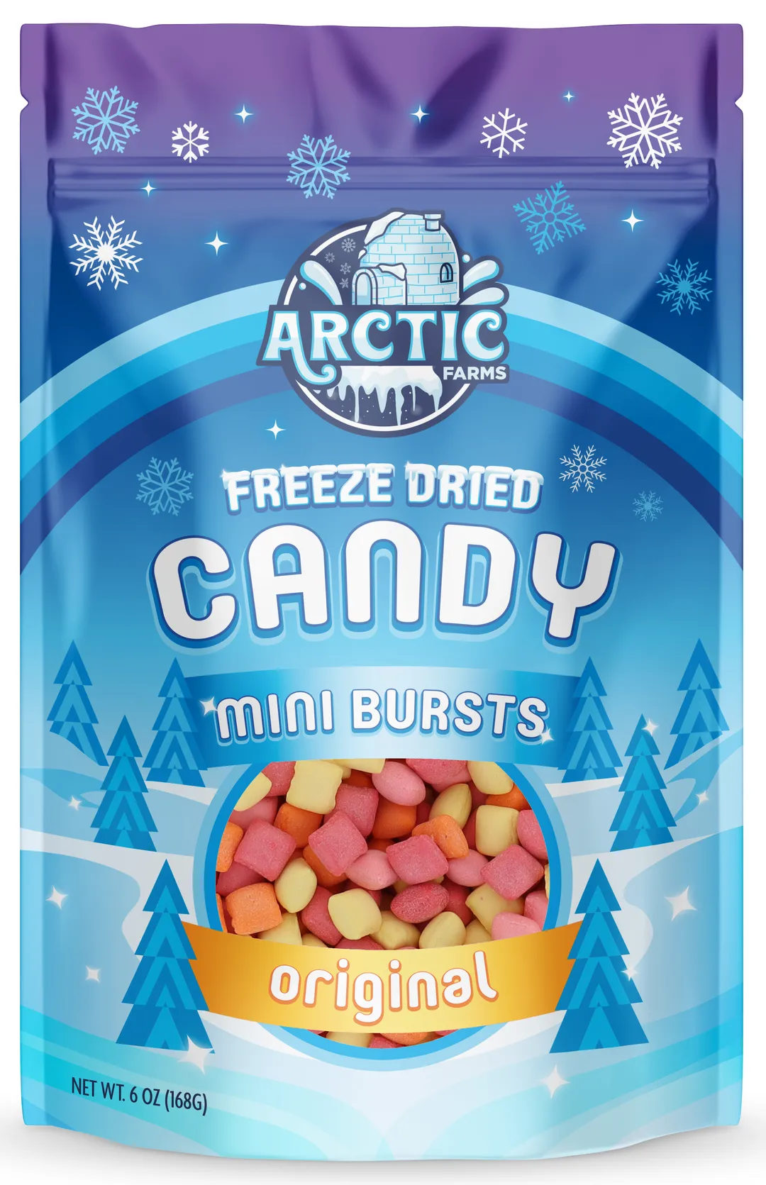 Mini Burst Pillows Freeze Dried Crunchy Candy for Halloween