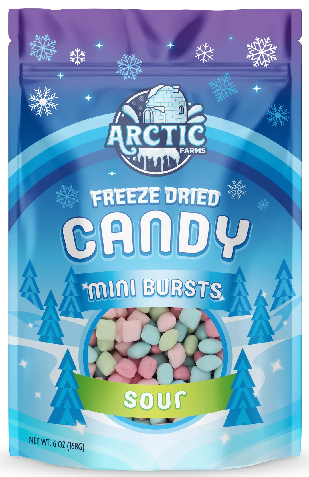 Mini Burst Pillows Freeze Dried Crunchy Candy for Halloween