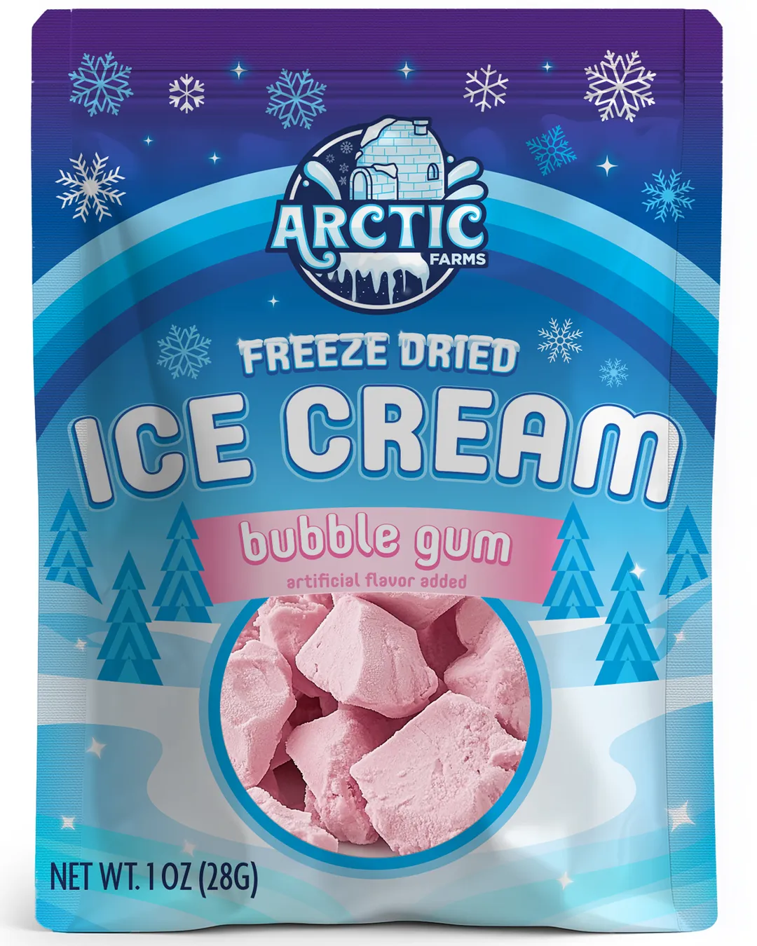 Freeze Dried Ice Cream (Bubble_Gum) (Small Bag, 1oz)