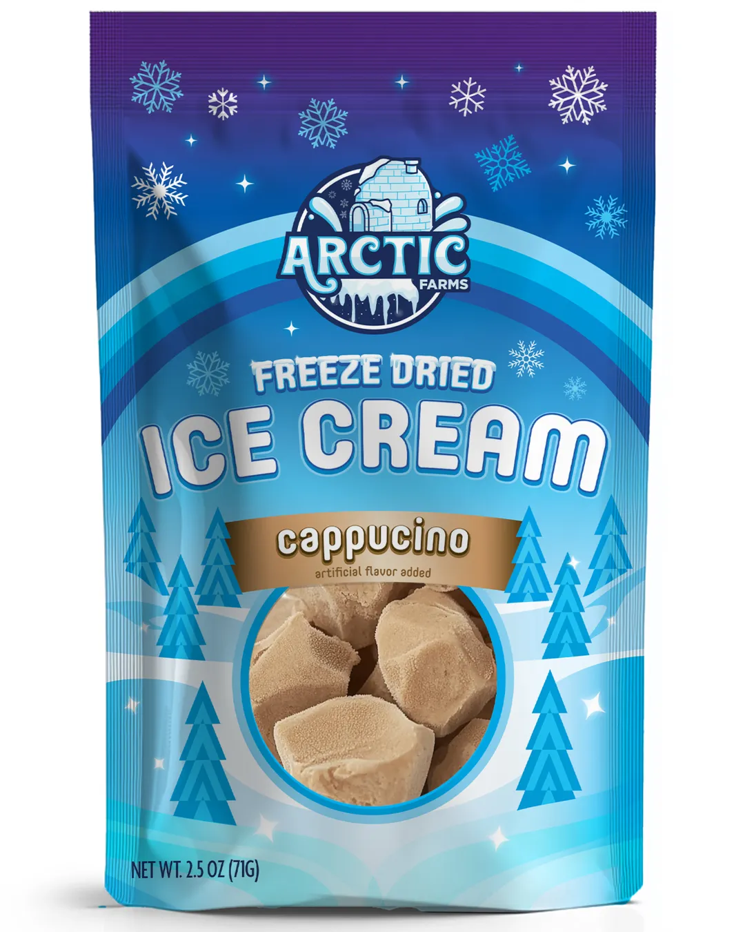 Freeze Dried Ice Cream (Cappuccino) (Large Bag, 2.5oz)