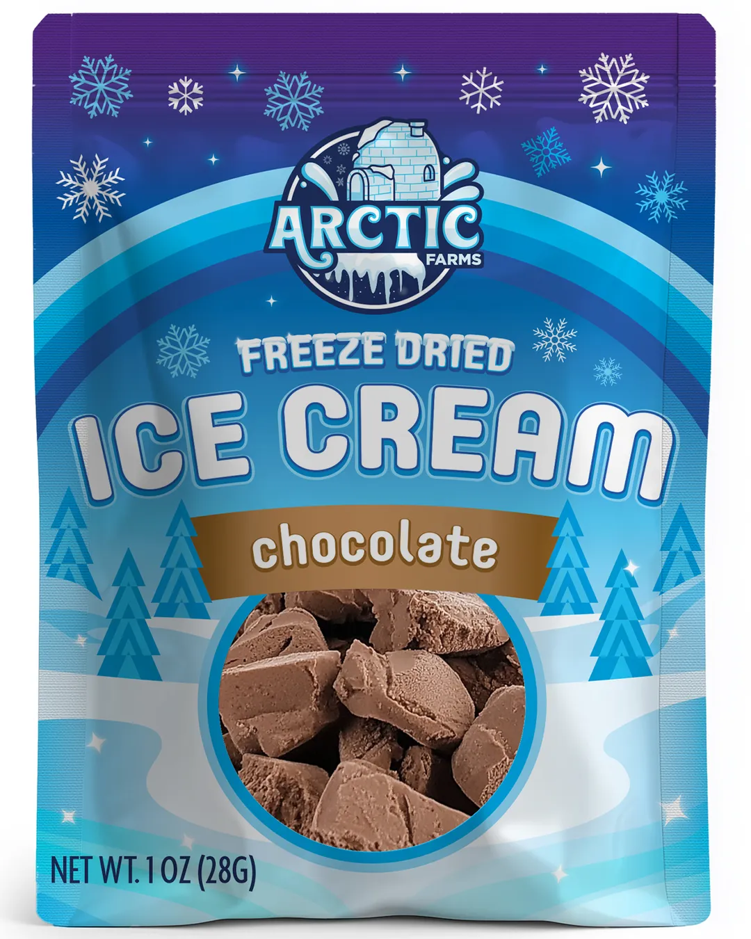 Freeze Dried Ice Cream (Chocolate) (Small Bag, 1oz)