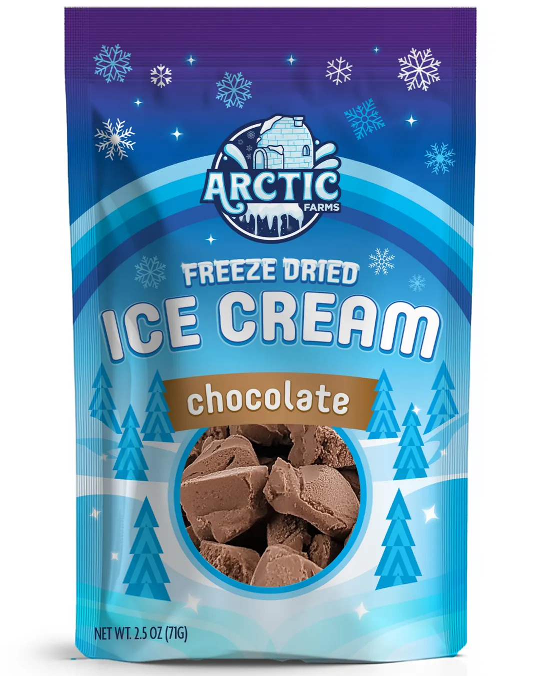 Freeze Dried Ice Cream (Chocolate) (Large Bag, 2.5oz)