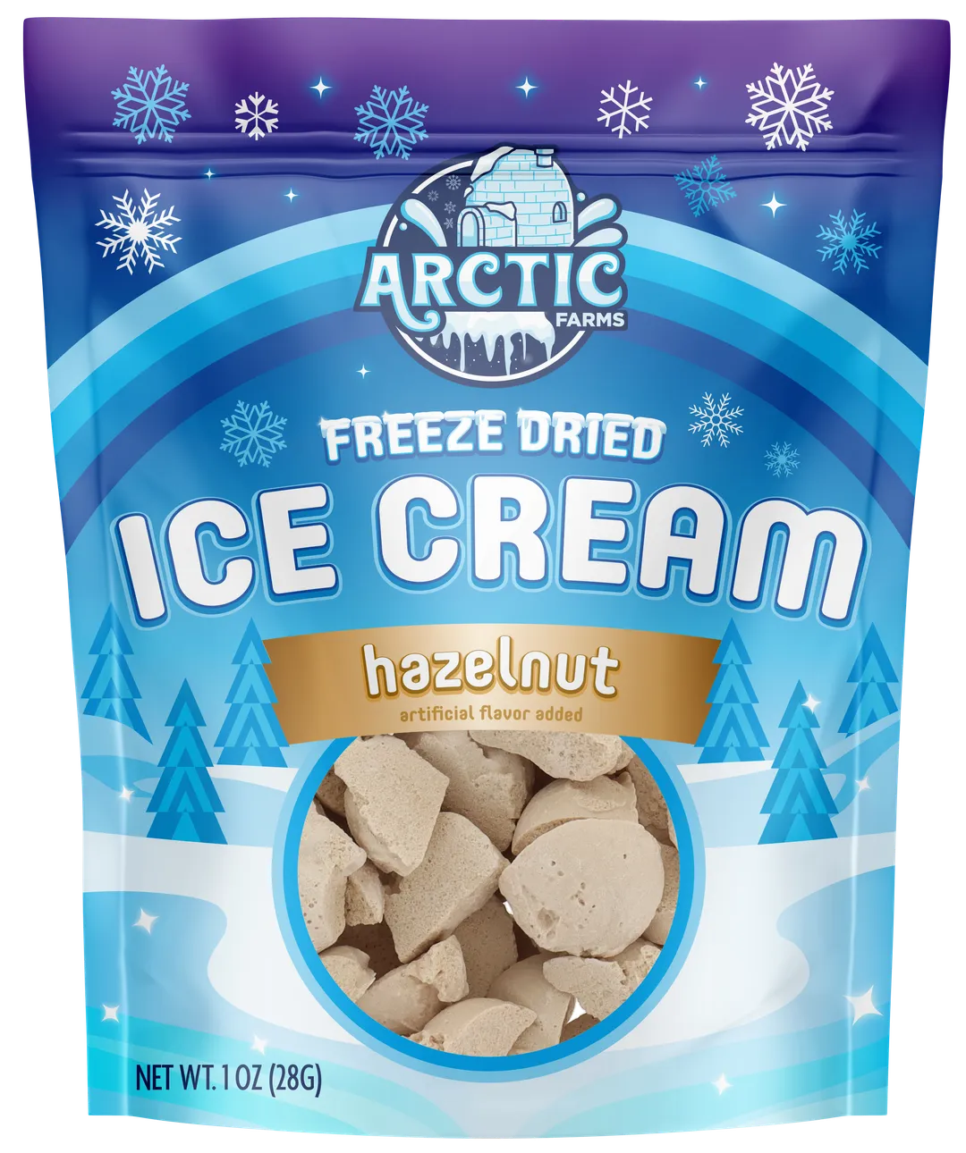 Freeze Dried Ice Cream (Hazelnut) (Small Bag, 1oz)