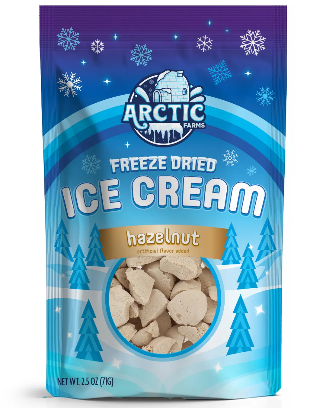 Freeze Dried Ice Cream (Hazelnut) (Large Bag, 2.5oz)