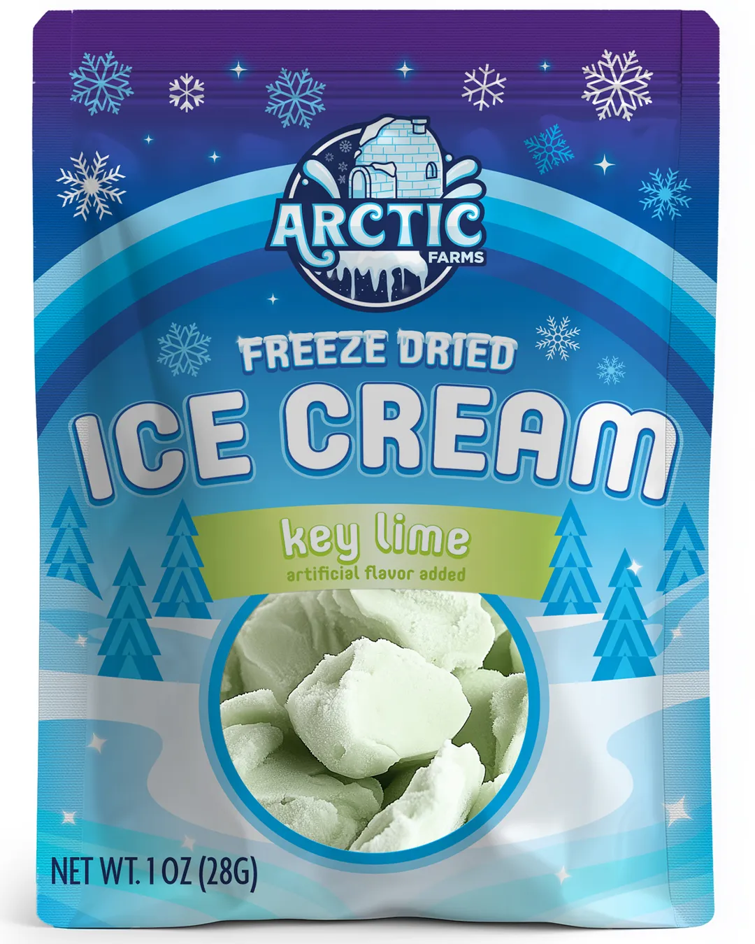 Freeze Dried Ice Cream (Key Lime) (Small Bag, 1oz)