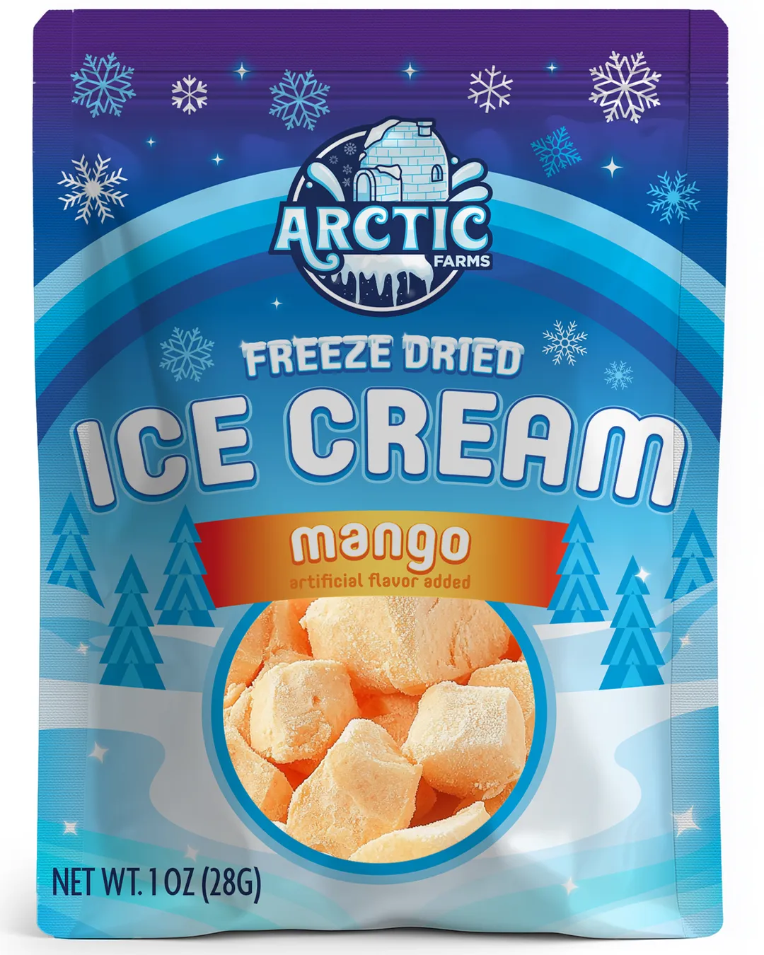 Freeze Dried Ice Cream (mango) (Small Bag, 1oz)