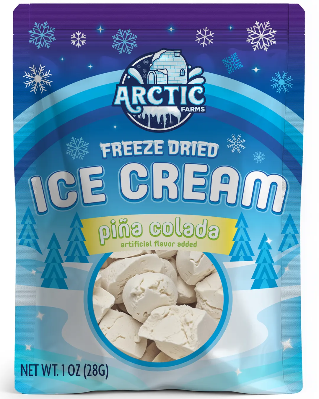 Freeze Dried Ice Cream (Pina Colada) (Small Bag, 1oz)