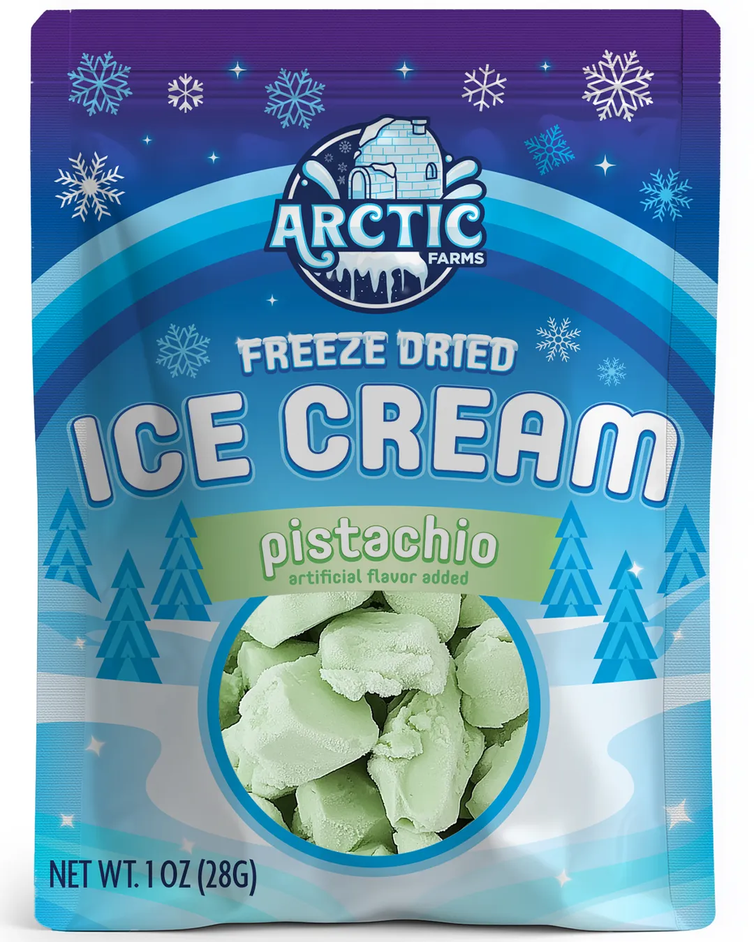 Freeze Dried Ice Cream (Pistachio) (Small Bag, 1oz)