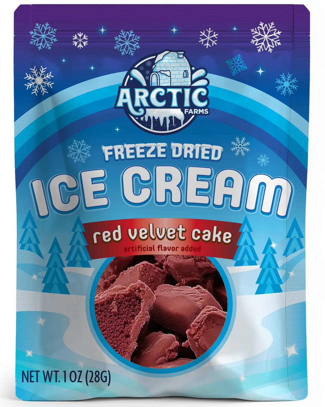 Freeze Dried Ice Cream (Red Velvet Cake) (Small Bag, 1oz)