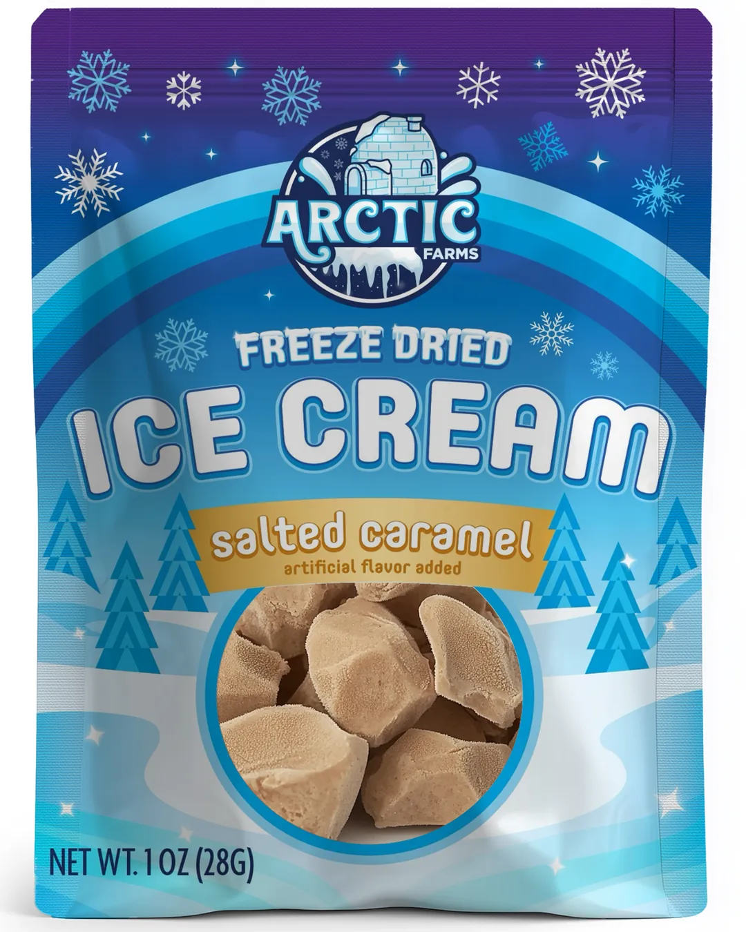Freeze Dried Ice Cream (Salted Caramel) (Small Bag, 1oz)