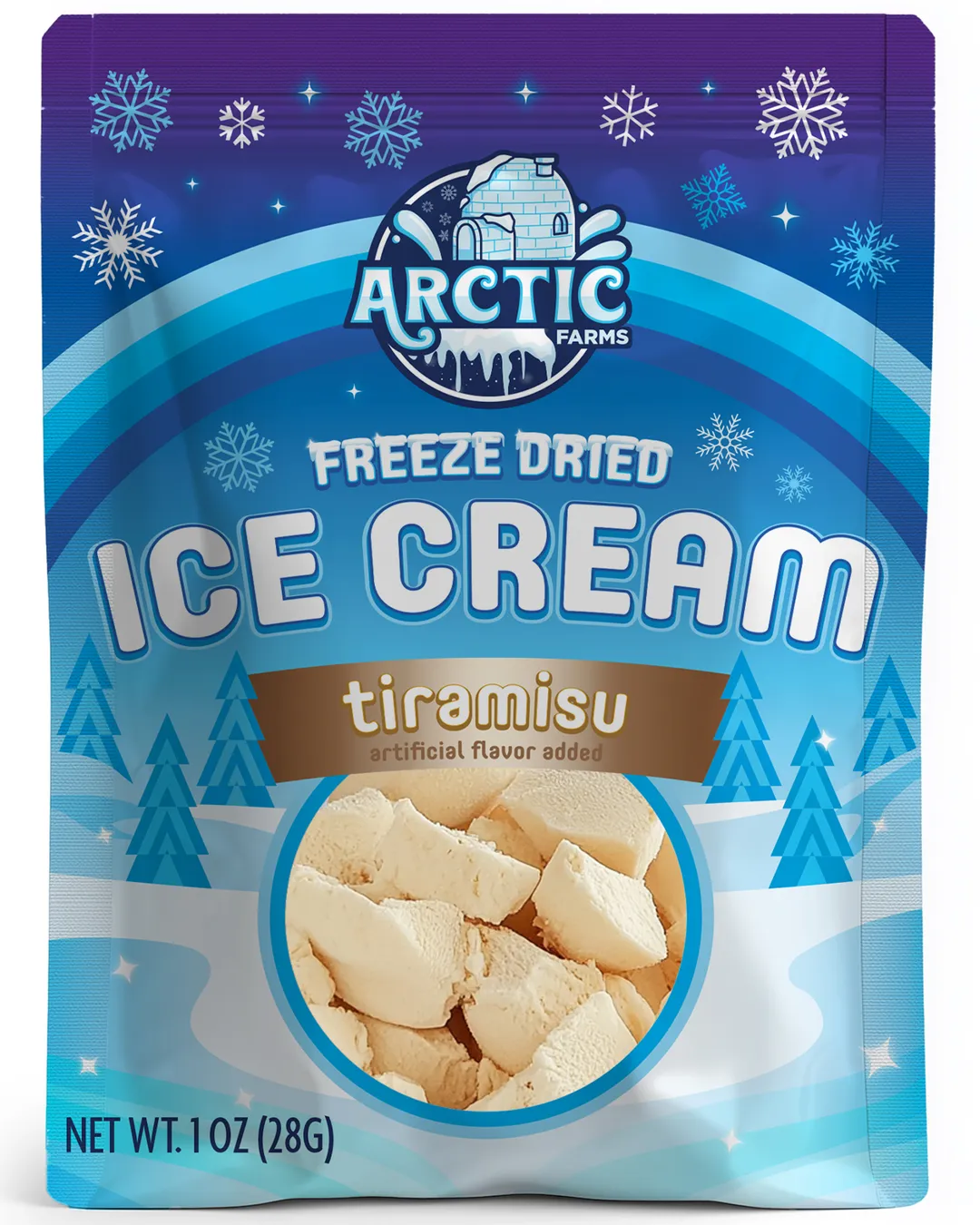 Freeze Dried Ice Cream (Tiramisu) (Small Bag, 1oz)