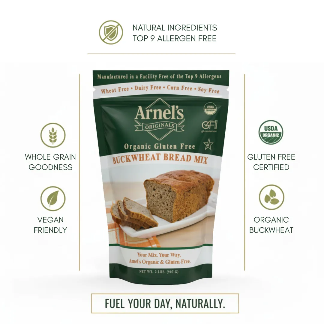 Organic Gluten Free Buckwheat Bread Mix