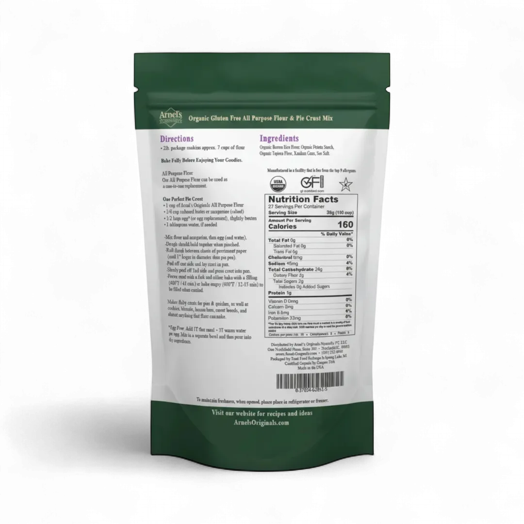 Organic Gluten Free All Purpose Flour & Pie Crust Mix