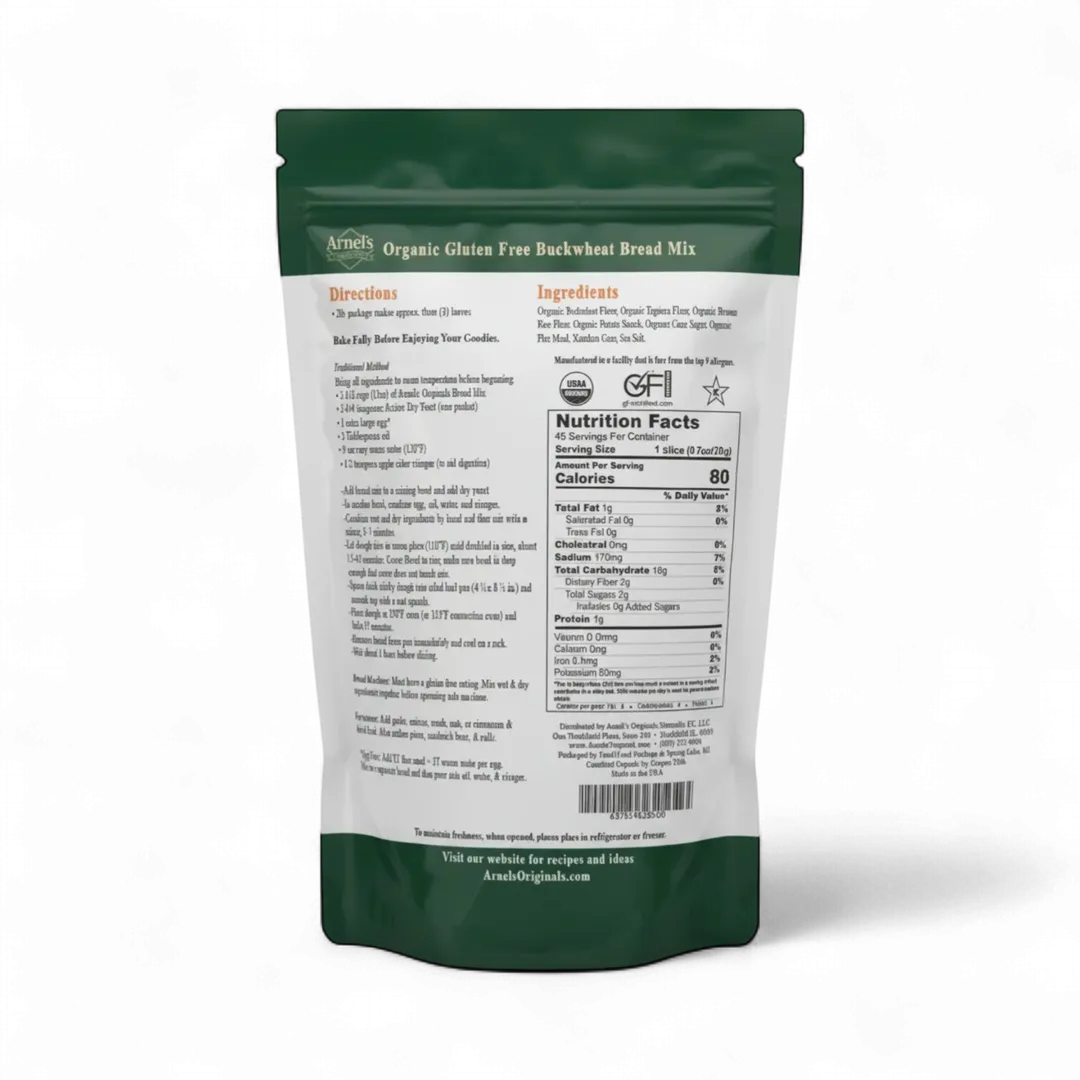 Organic Gluten Free Buckwheat Bread Mix
