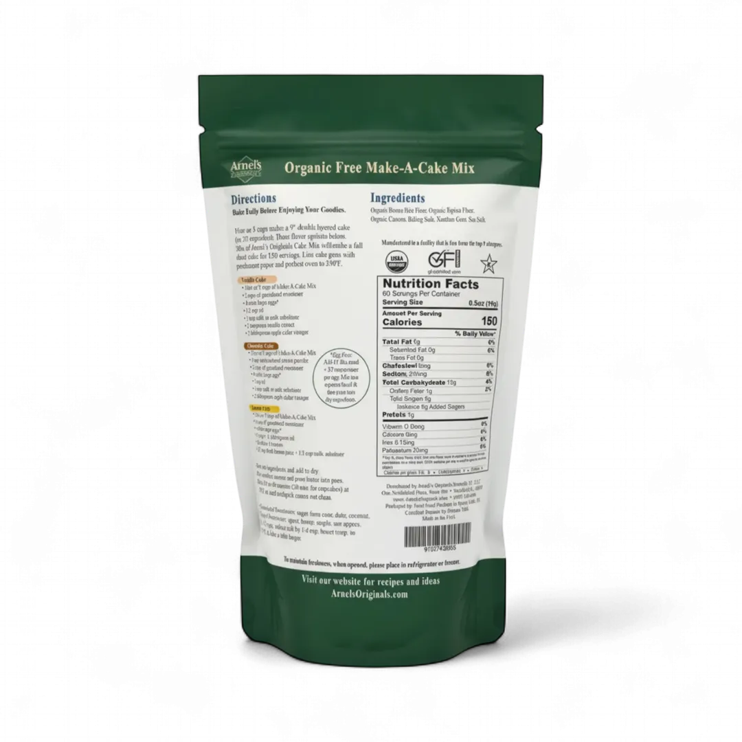 Organic Gluten Free Make-A-Cake Flour