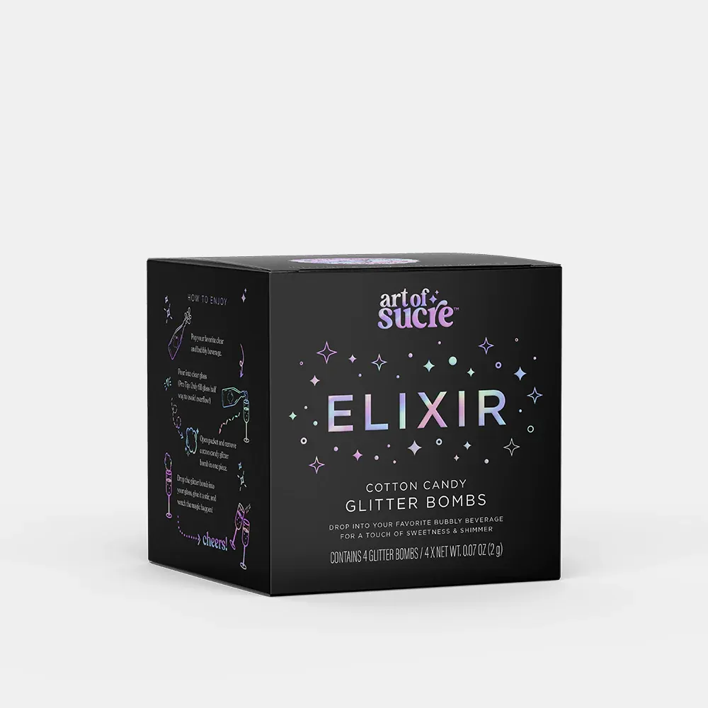 Elixir Cotton Candy Drink Glitter Bombs